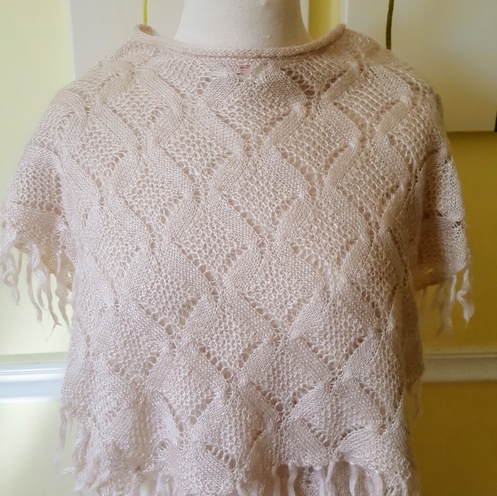 Knit Crocheted Poncho